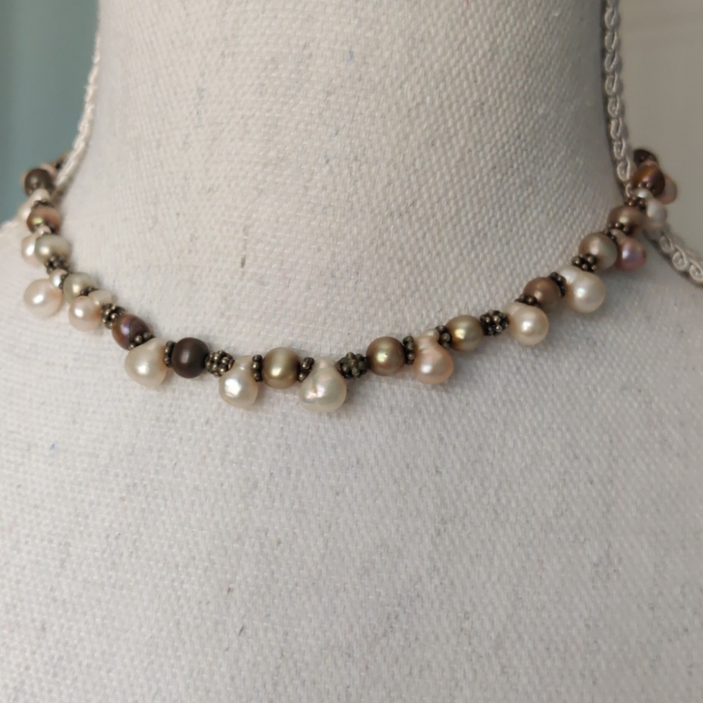 Freshwater Pearl and Bead Choker
